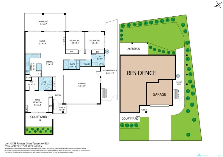 Floorplan of Homely house listing, 45/58 Furness Drive, Tewantin QLD 4565