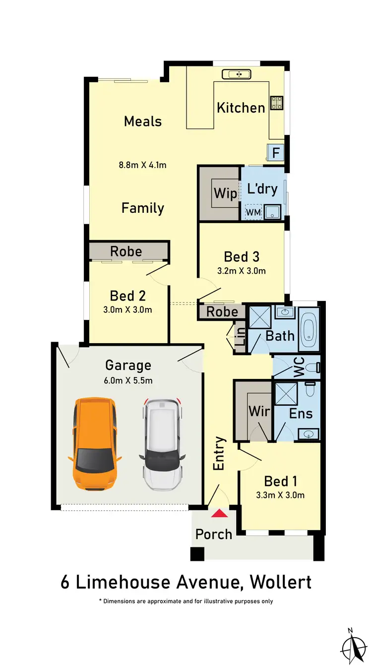 Floorplan of Homely house listing, 6 Limehouse Avenue, Wollert VIC 3750