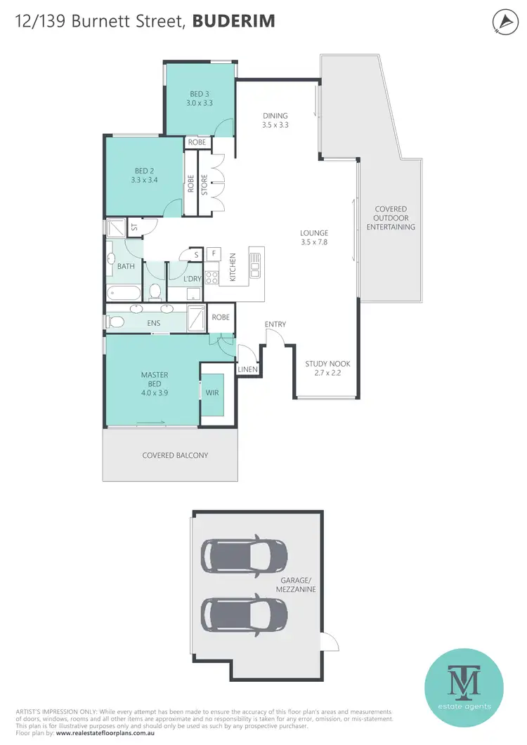 Floorplan of Homely house listing, 12/139 Burnett Street, Buderim QLD 4556