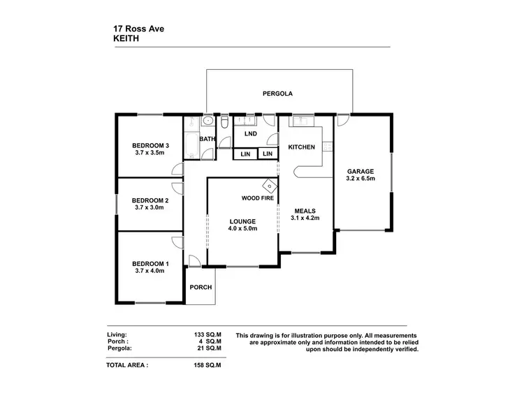 Floorplan of Homely house listing, 17 Ross Avenue, Keith SA 5267