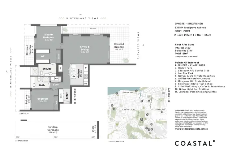 Floorplan of Homely unit listing, 33/154 Musgrave Avenue, Southport QLD 4215