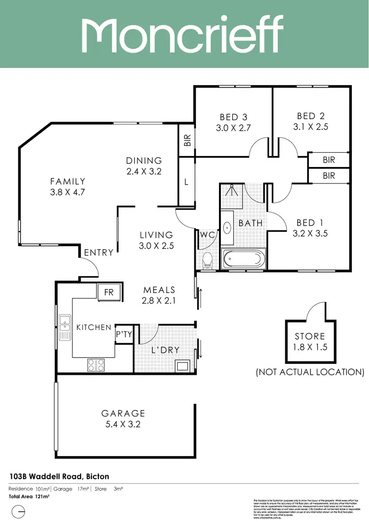 Floorplan of Homely house listing, 103B Waddell Road, Bicton WA 6157