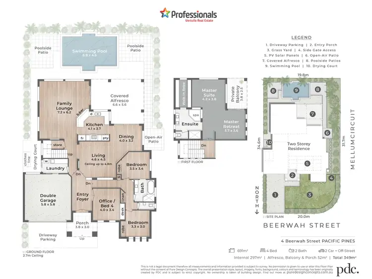 Floorplan of Homely house listing, 4 Beerwah Street, Pacific Pines QLD 4211