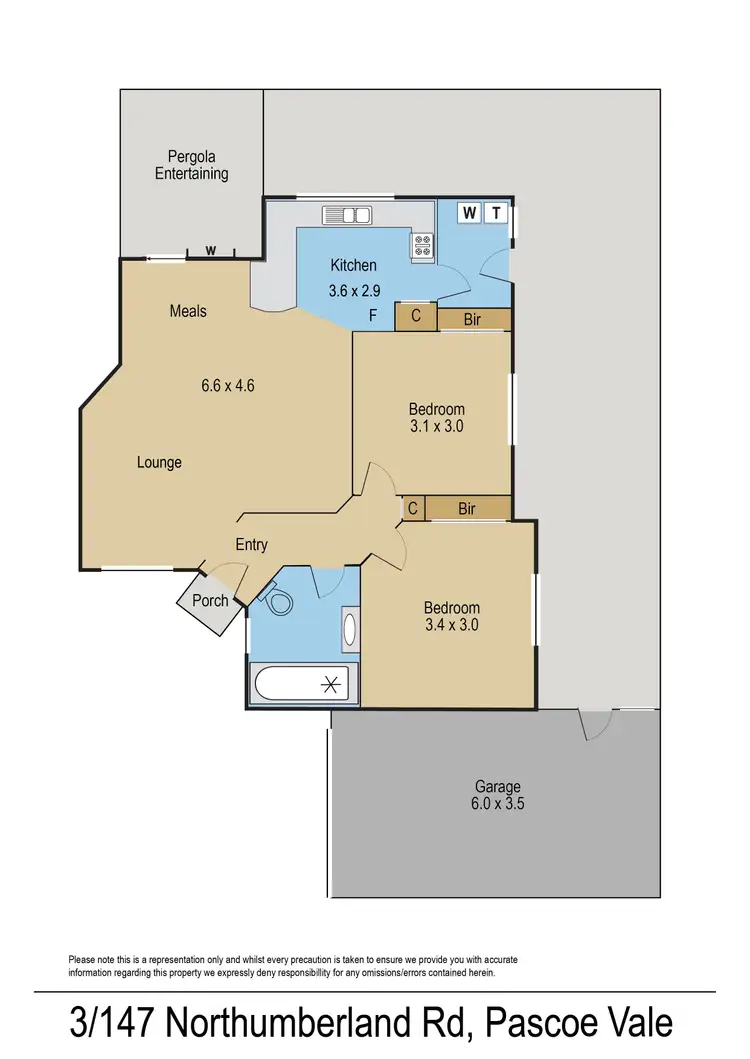 Floorplan of Homely house listing, 3/147 Northumberland Road, Pascoe Vale VIC 3044