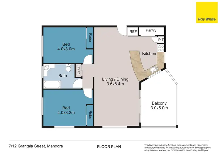 Floorplan of Homely unit listing, 7/12 Grantala Street, Manoora QLD 4870