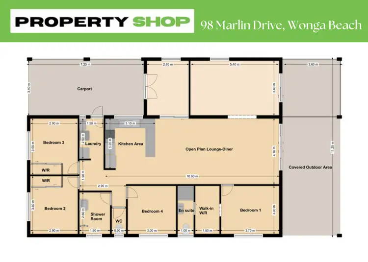 Floorplan of Homely house listing, 98 Marlin Drive, Wonga Beach QLD 4873