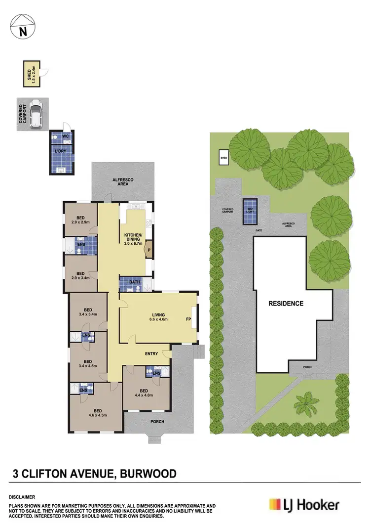 Floorplan of Homely house listing, 3 Clifton Avenue, Burwood NSW 2134