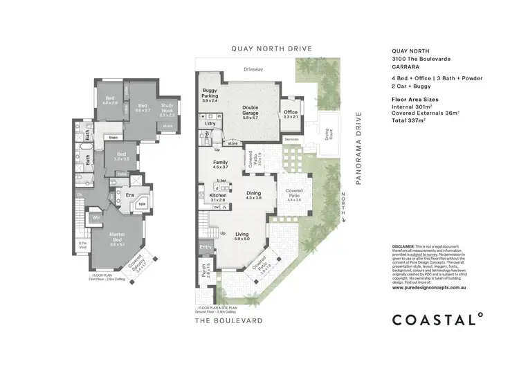 Floorplan of Homely townhouse listing, 3100 The Boulevarde, Carrara QLD 4211