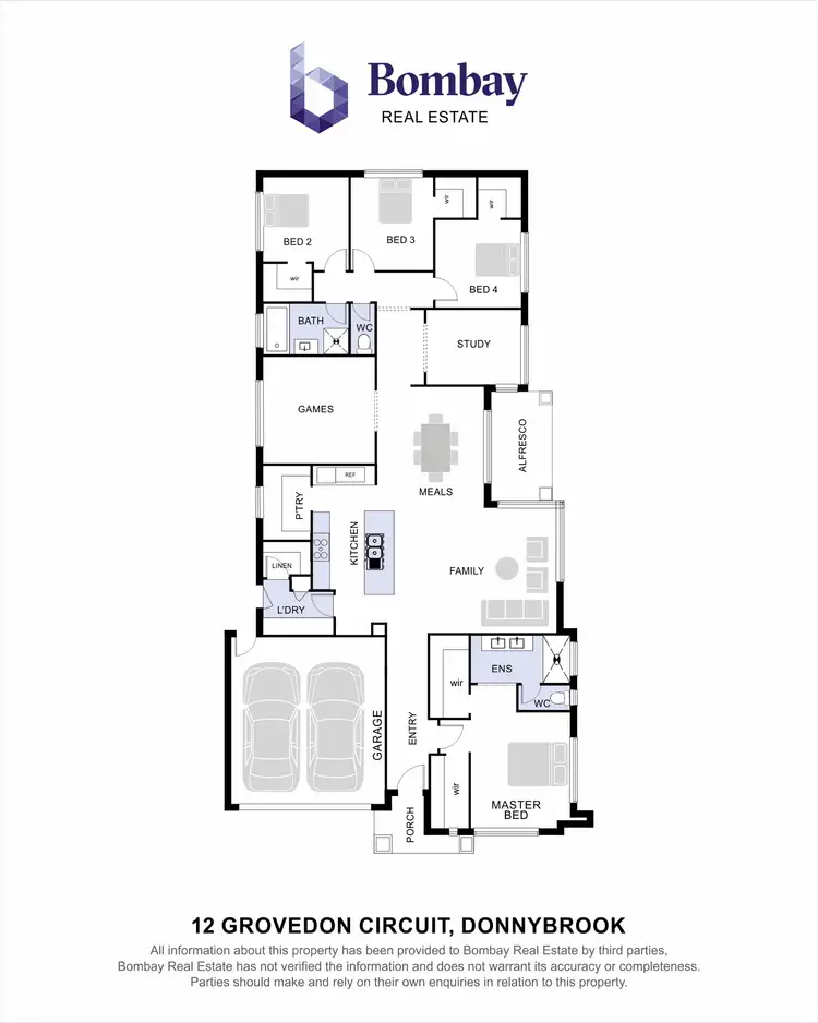 Floorplan of Homely house listing, 12 Grovedon Circuit, Donnybrook VIC 3064