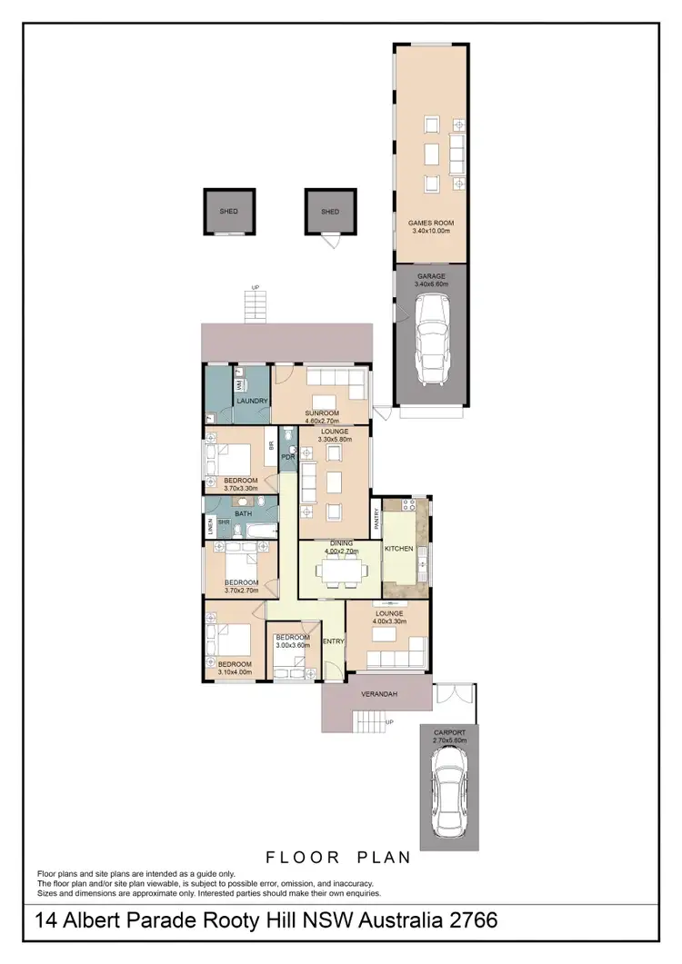 Floorplan of Homely house listing, 14 Albert Parade, Rooty Hill NSW 2766