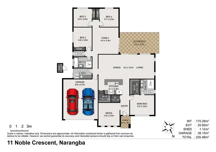Floorplan of Homely house listing, 11 Noble Crescent, Narangba QLD 4504