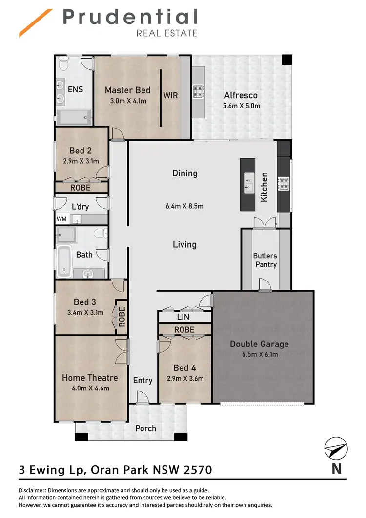 Floorplan of Homely house listing, 3 Ewing Loop, Oran Park NSW 2570