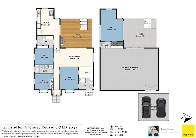Floorplan of Homely house listing, 21 Bradley Avenue, Kedron QLD 4031