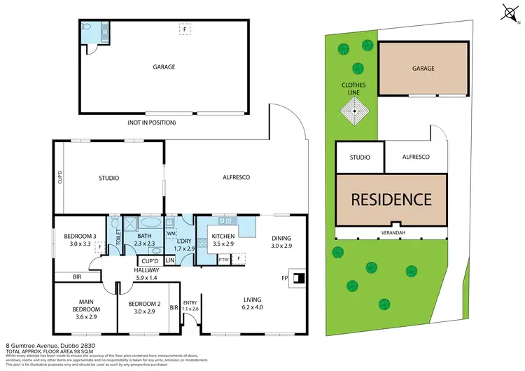 Floorplan of Homely house listing, 8 Gumtree Avenue, Dubbo NSW 2830