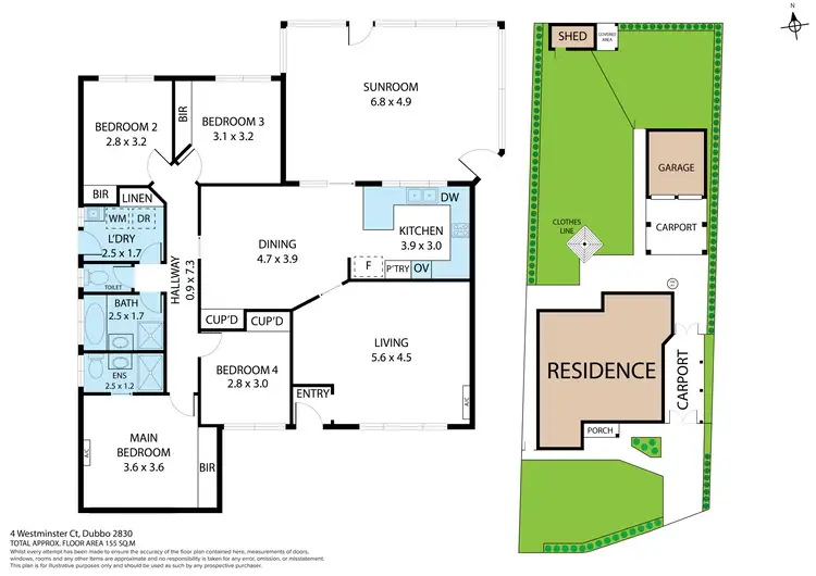 Floorplan of Homely house listing, 4 Westminster Court, Dubbo NSW 2830