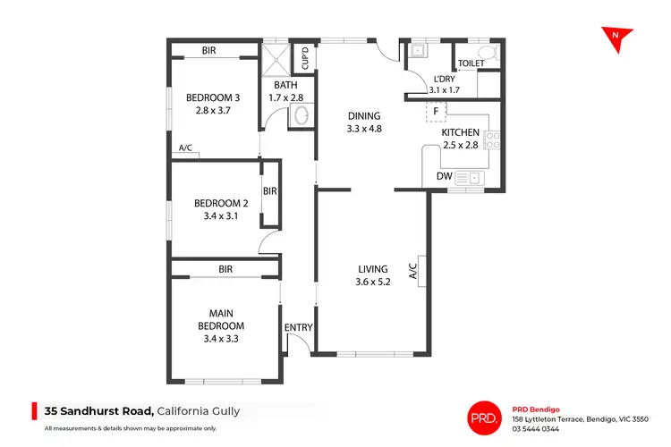 Floorplan of Homely house listing, 35 Sandhurst Road, California Gully VIC 3556