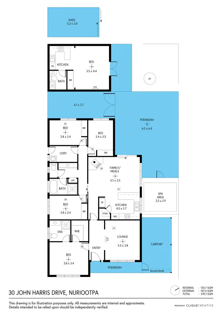Floorplan of Homely house listing, 30 John Harris Drive, Nuriootpa SA 5355