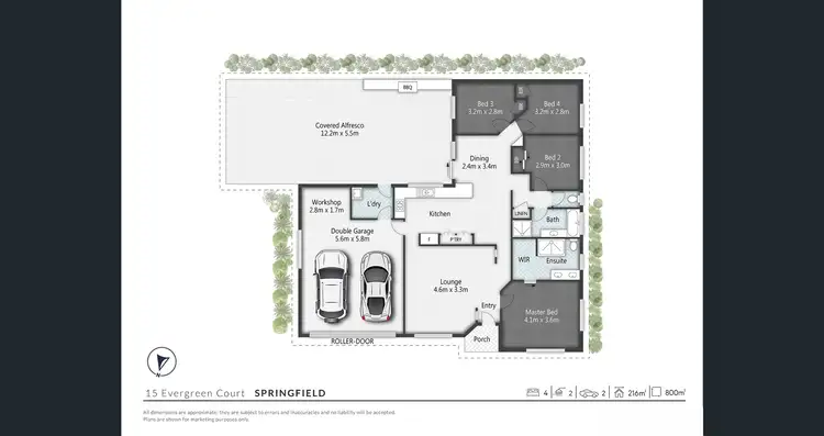 Floorplan of Homely house listing, 15 Evergreen Court, Springfield QLD 4300