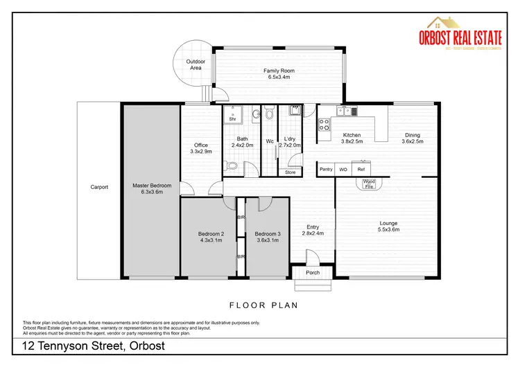 Floorplan of Homely house listing, 12 Tennyson Street, Orbost VIC 3888