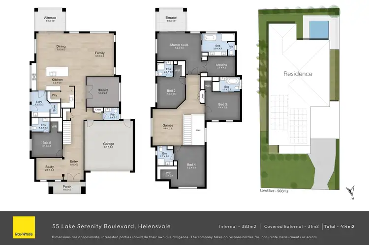 Floorplan of Homely house listing, 55 Lake Serenity Boulevard, Helensvale QLD 4212