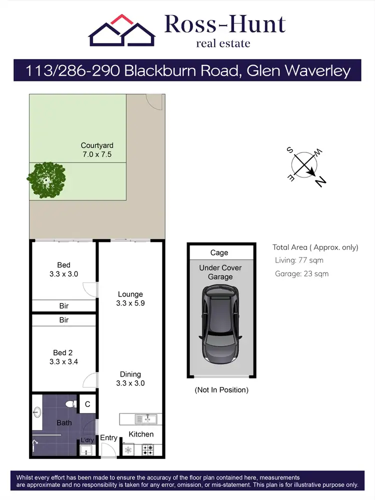 Floorplan of Homely apartment listing, 113/286-290 Blackburn Road, Glen Waverley VIC 3150