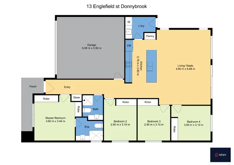 Floorplan of Homely house listing, 13 Englefield Street, Donnybrook VIC 3064