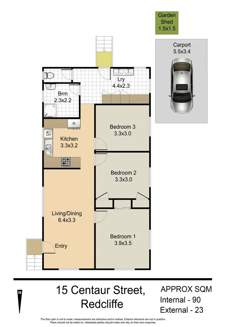 Floorplan of Homely house listing, 15 Centaur Street, Redcliffe QLD 4020