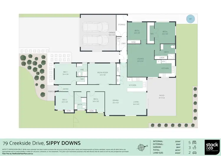 Floorplan of Homely house listing, 79 Creekside Drive, Sippy Downs QLD 4556