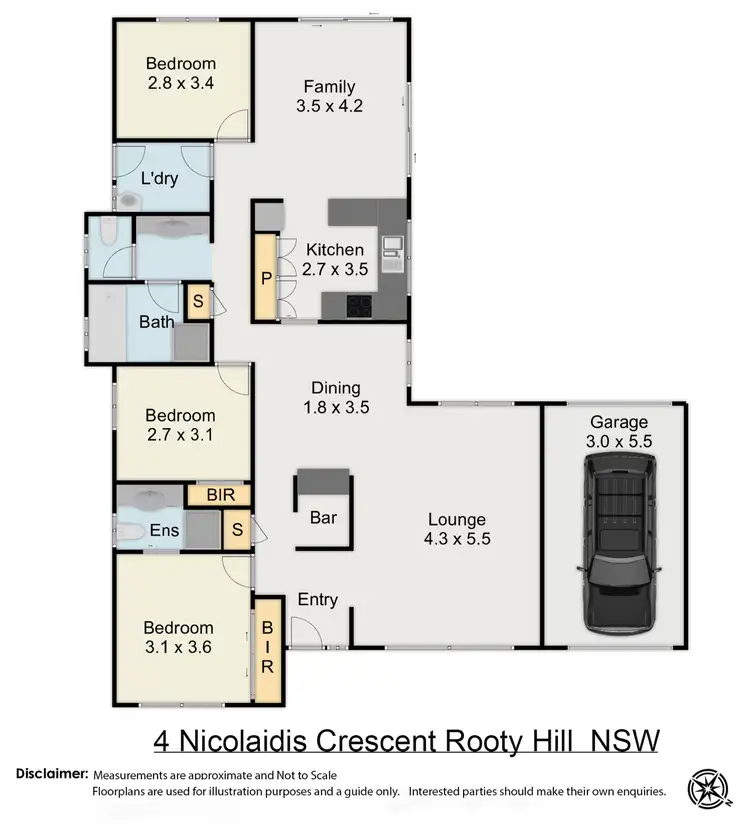 Floorplan of Homely house listing, 4 Nicolaidis Crescent, Rooty Hill NSW 2766