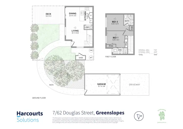 Floorplan of Homely townhouse listing, 7/62 Douglas Street, Greenslopes QLD 4120