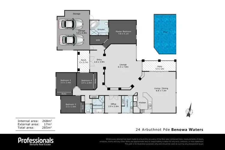 Floorplan of Homely house listing, 24 Arbuthnot Parade, Benowa Waters QLD 4217