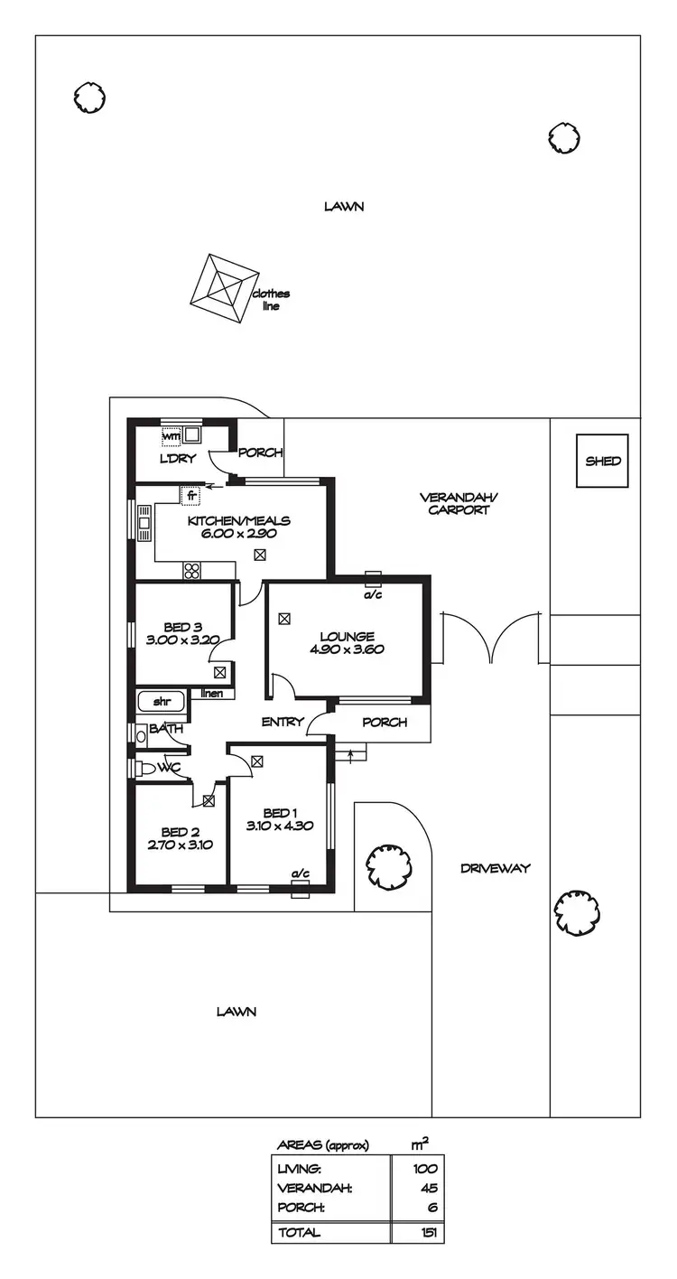 Floorplan of Homely house listing, 6 Waytown Street, Elizabeth Park SA 5113
