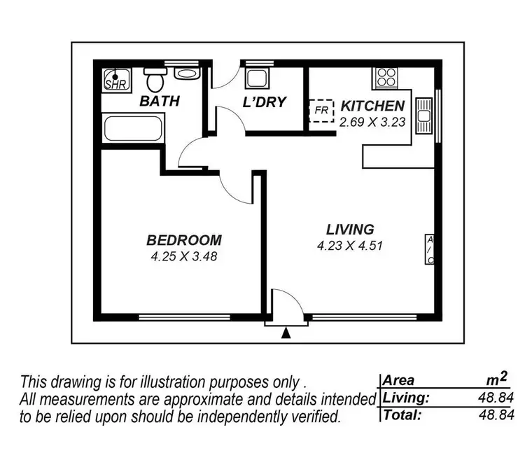 Floorplan of Homely unit listing, 3/195 St. Bernards Road, Rostrevor SA 5073