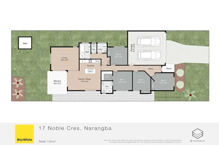 Floorplan of Homely house listing, 17 Noble Crescent, Narangba QLD 4504