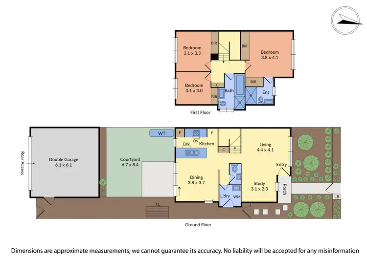 Floorplan of Homely townhouse listing, 163 Harcrest Boulevard, Wantirna South VIC 3152