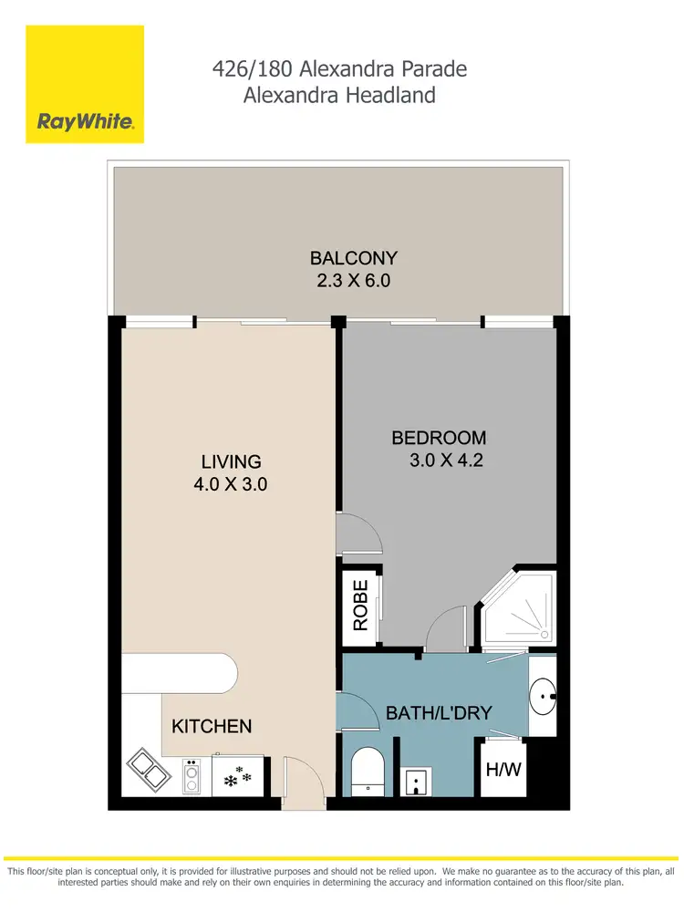 Floorplan of Homely unit listing, 426/180 Alexandra Parade, Alexandra Headland QLD 4572