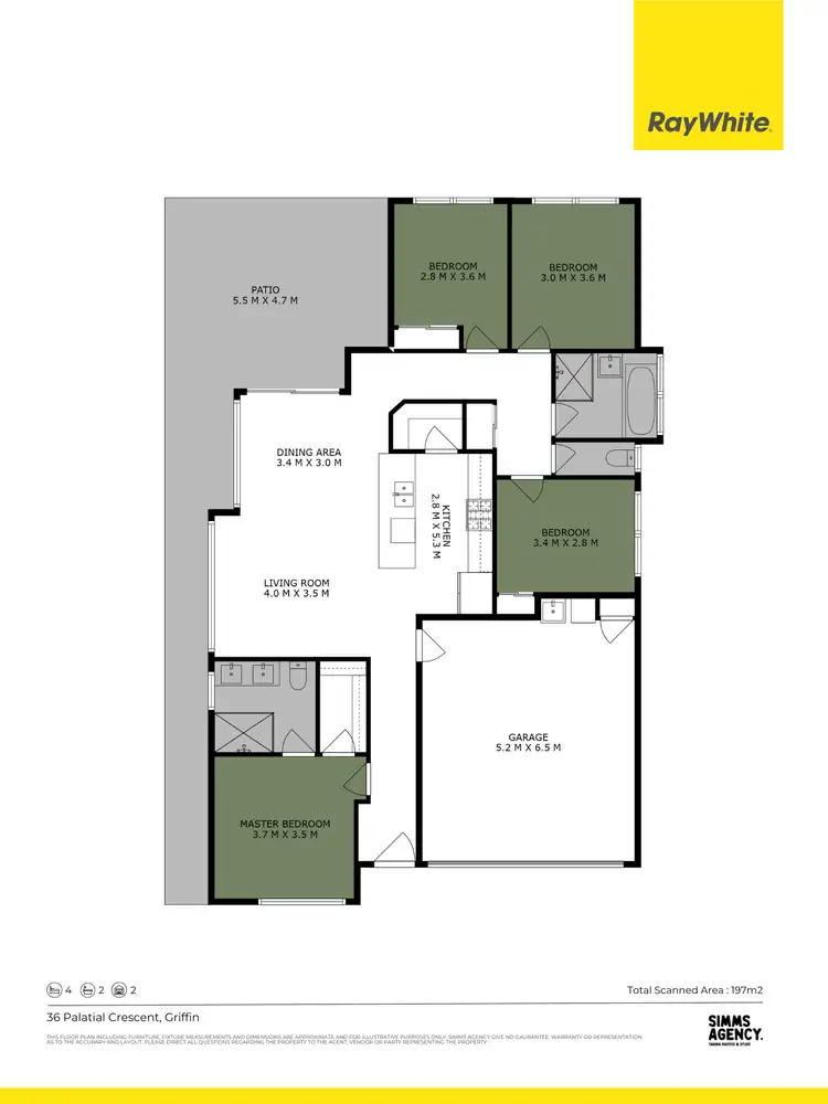 Floorplan of Homely house listing, 36 Palatial Crescent, Griffin QLD 4503