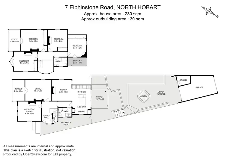 Floorplan of Homely house listing, 7 Elphinstone Road, North Hobart TAS 7000