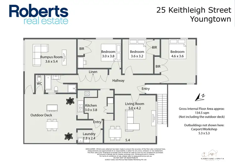 Floorplan of Homely house listing, 25 Keithleigh Street, Youngtown TAS 7249