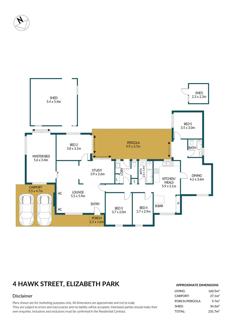 Floorplan of Homely house listing, 4 Hawk Street, Elizabeth Park SA 5113
