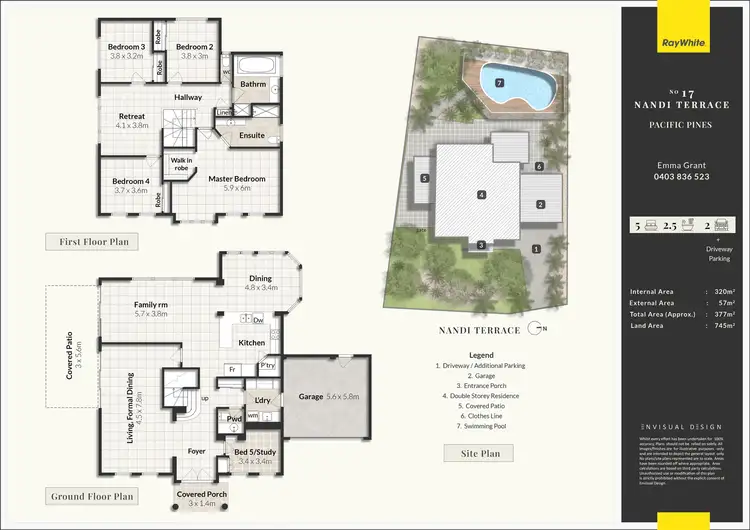 Floorplan of Homely house listing, 17 Nandi Terrace, Pacific Pines QLD 4211