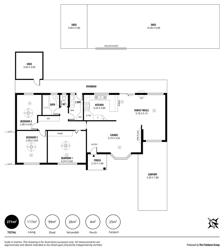 Floorplan of Homely house listing, 543 Tapleys Hill Road, Fulham Gardens SA 5024