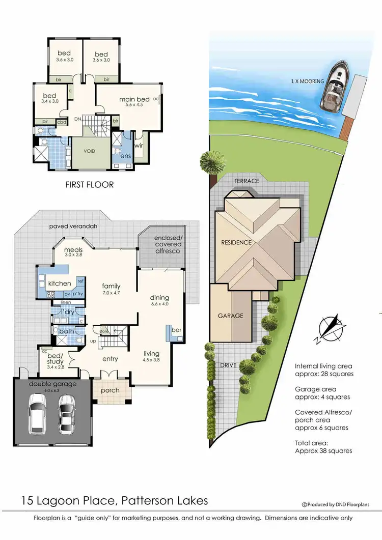 Floorplan of Homely house listing, 15 Lagoon Place, Patterson Lakes VIC 3197