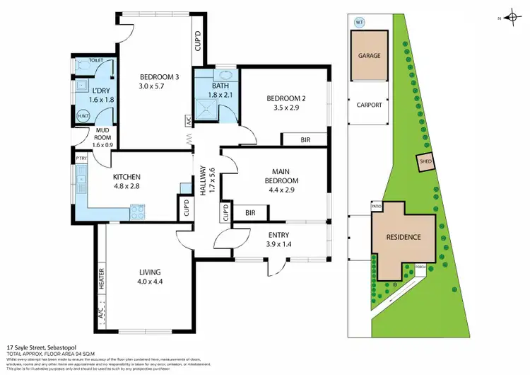 Floorplan of Homely house listing, 17 Sayle Street, Sebastopol VIC 3356