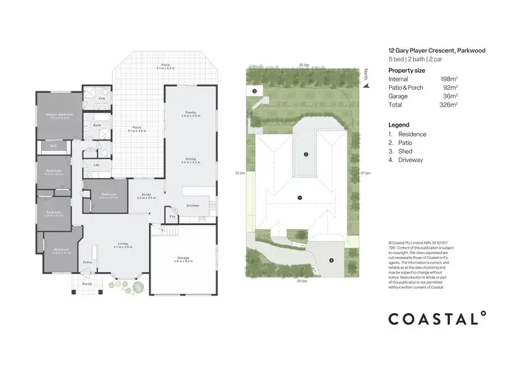 Floorplan of Homely house listing, 12 Gary Player Crescent, Parkwood QLD 4214