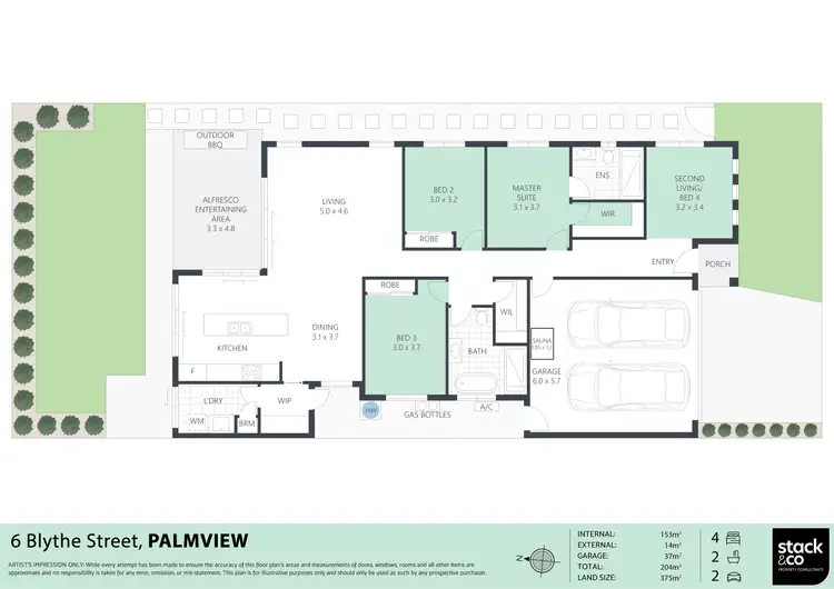 Floorplan of Homely house listing, 6 Blythe Street, Palmview QLD 4553