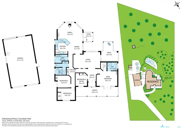 Floorplan of Homely house listing, 6 Bloodwood Place, Cooroibah QLD 4565