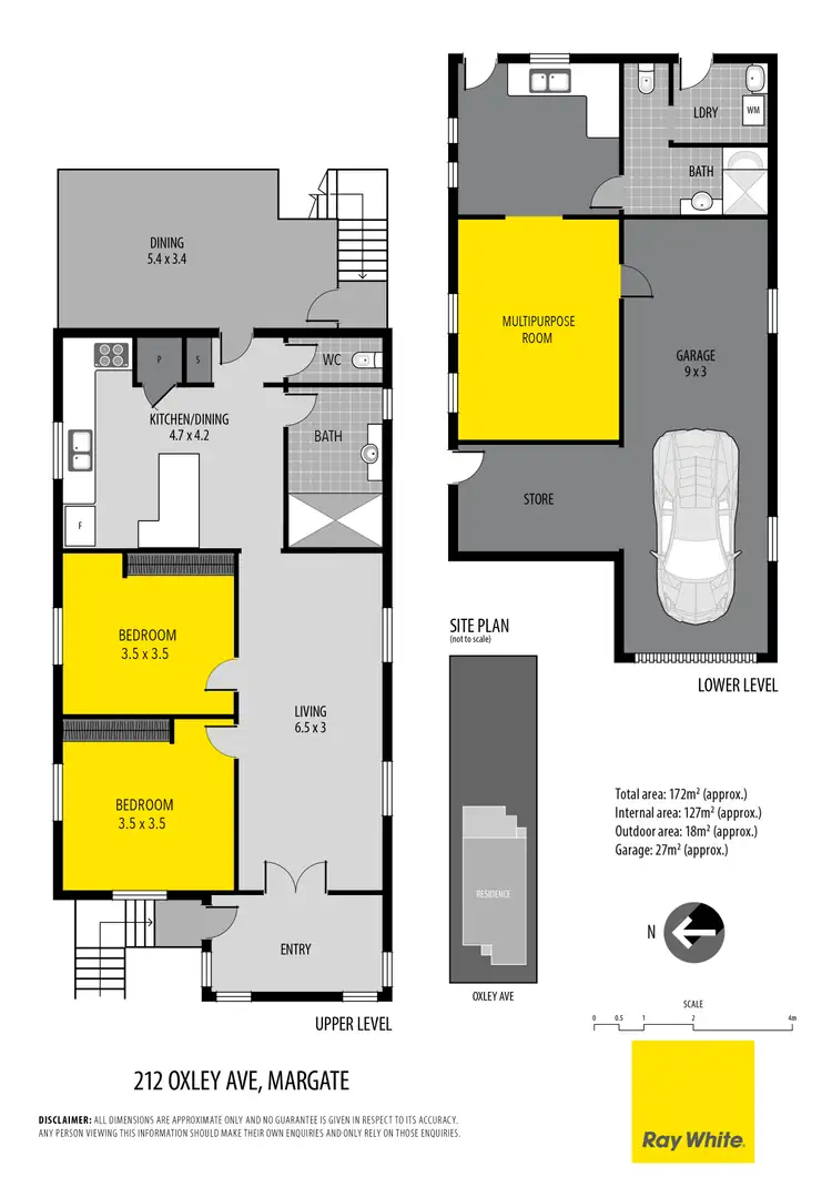 Floorplan of Homely house listing, 212 Oxley Avenue, Margate QLD 4019