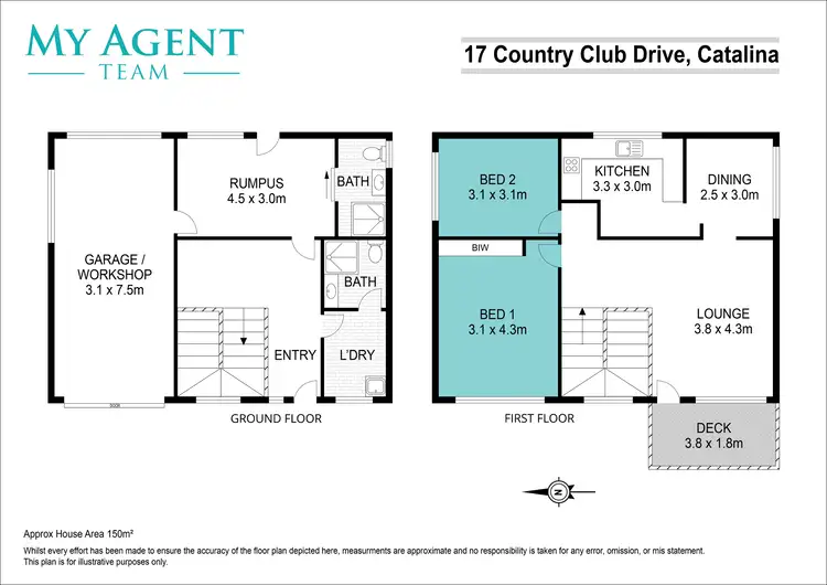Floorplan of Homely house listing, 17 Country Club Drive, Catalina NSW 2536
