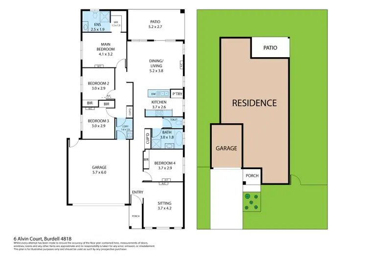 Floorplan of Homely house listing, 6 Alvin Court, Burdell QLD 4818